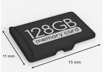 Memory Card Größe